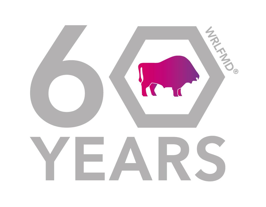 WRLFMD 60th anniversary logo